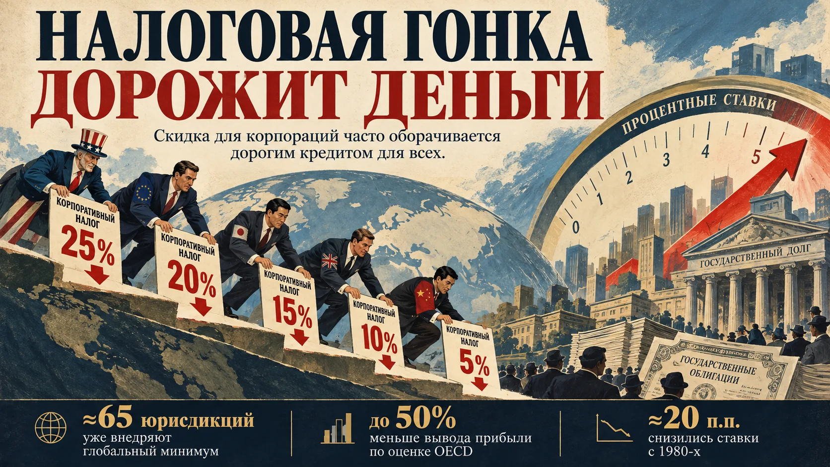 Налоговая гонка делает деньги дороже
