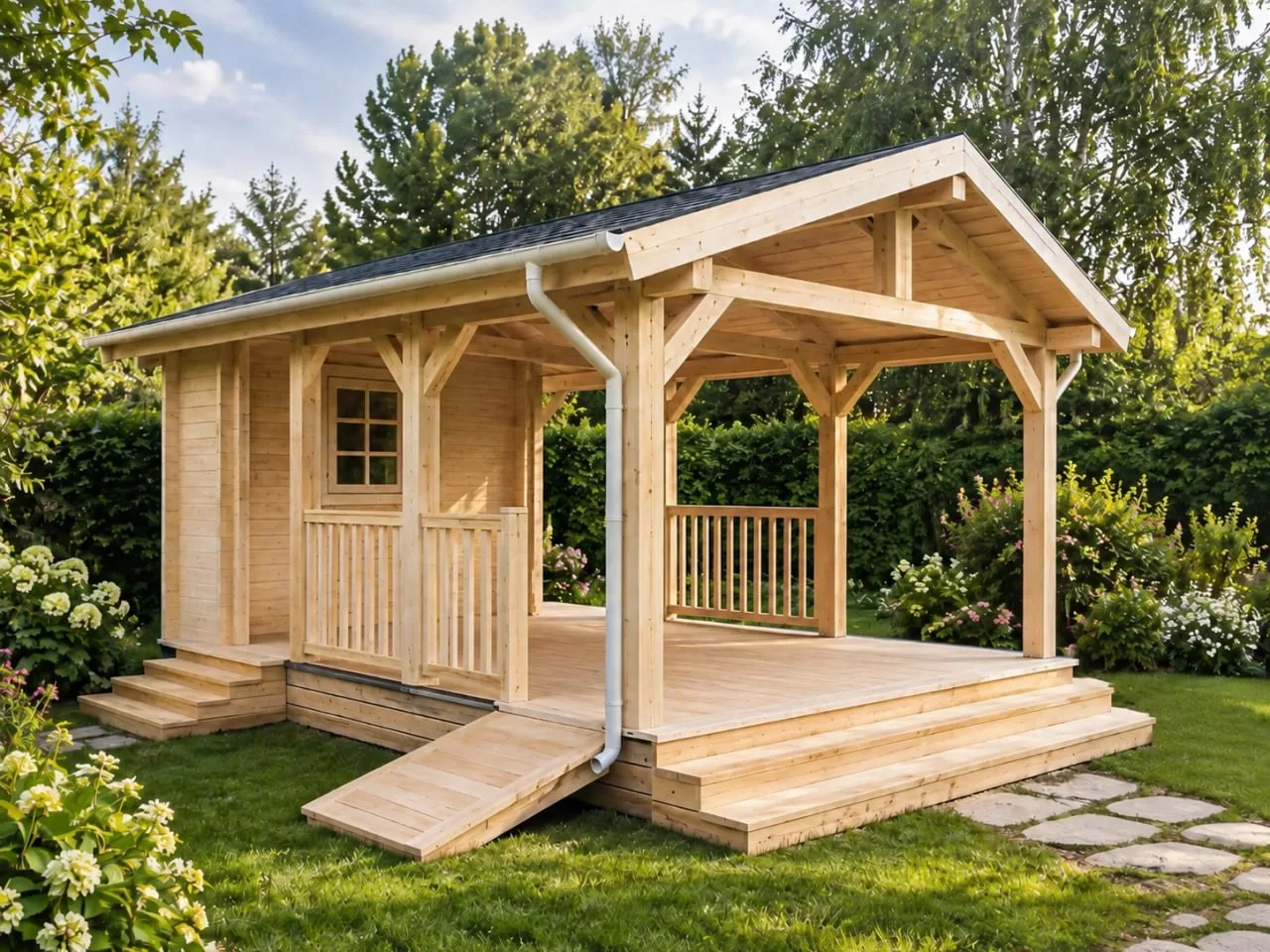 🏡 Беседка 4,0х7,0 м., в которой предусмотрено почти всё