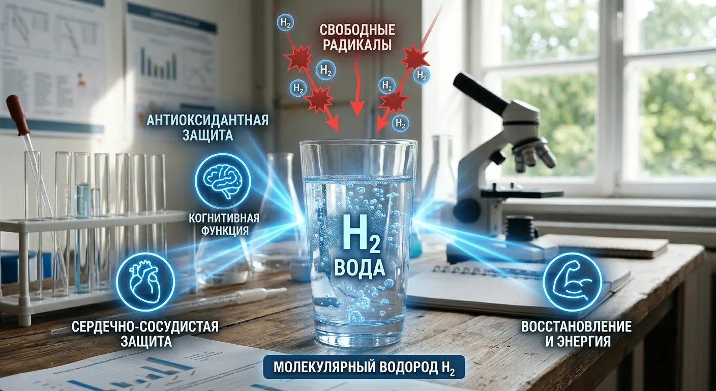 💦 Водородная вода (вода, обогащённая молекулярным водородом H₂) имеет научную поддержк...
