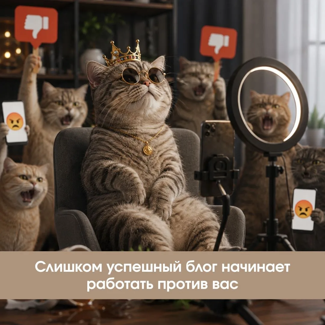 ✨ Слишком успешный блог начинает работать против вас