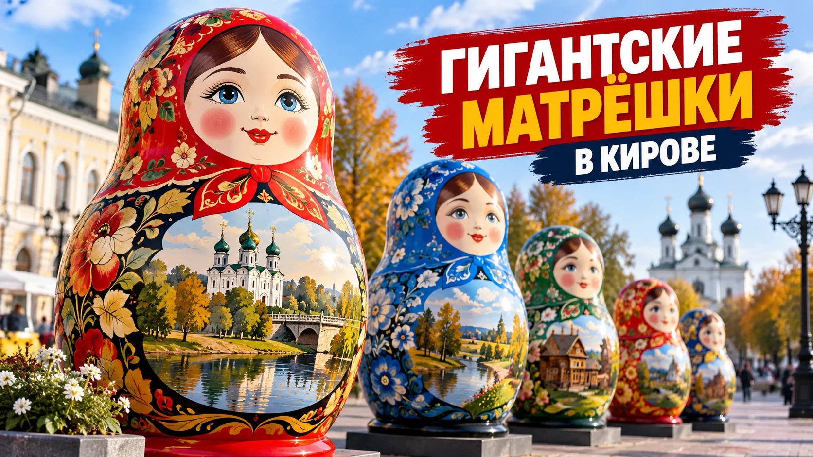 ❤️ ПОЛУТОРАМЕТРОВЫЕ МАТРЁШКИ ПОЯВЯТСЯ В КИРОВСКОЙ ОБЛАСТИ: ВЫБРАНЫ ЛУЧШИЕ ЭСКИЗЫ