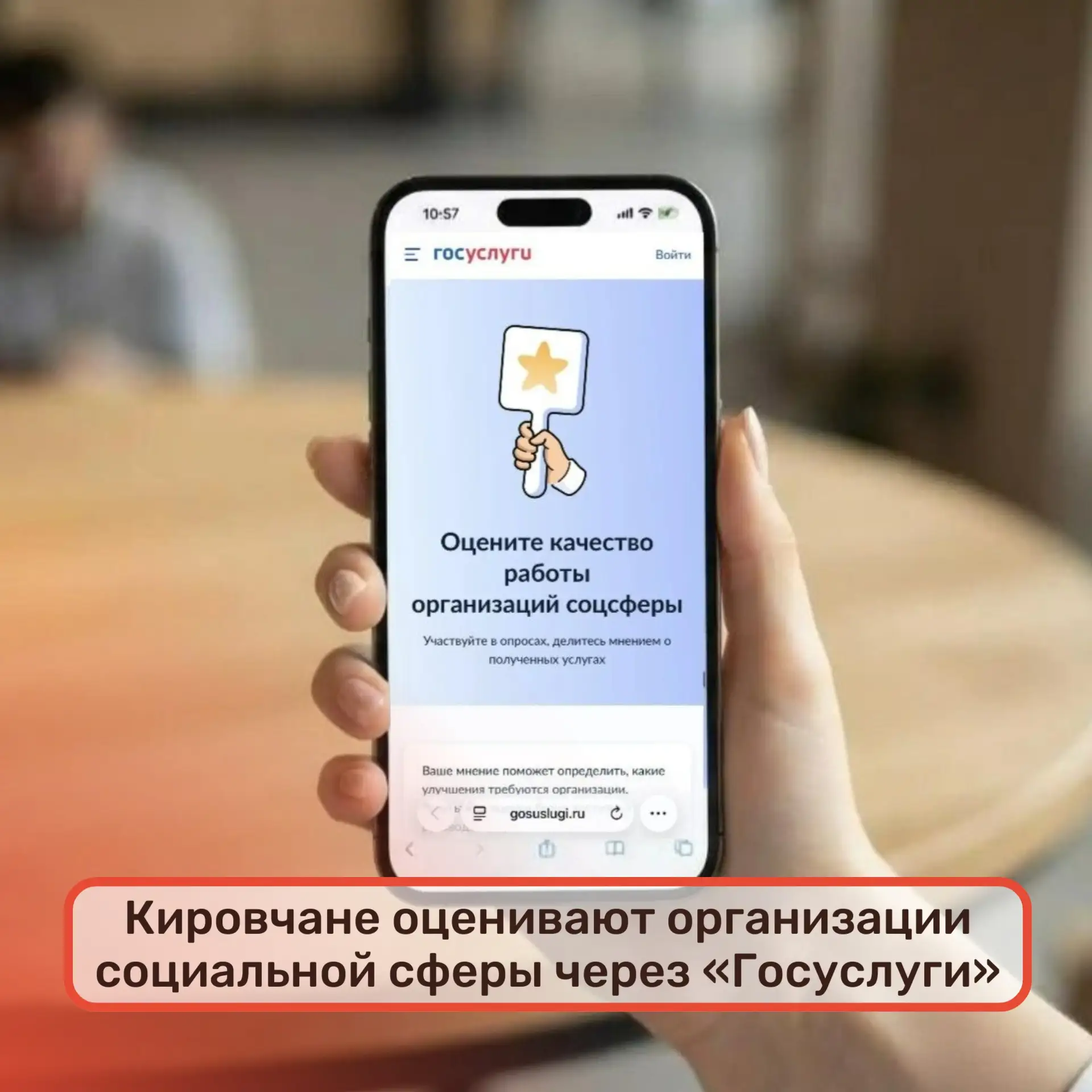 👥Кировчане оценивают организации социальной сферы через «Госуслуги»