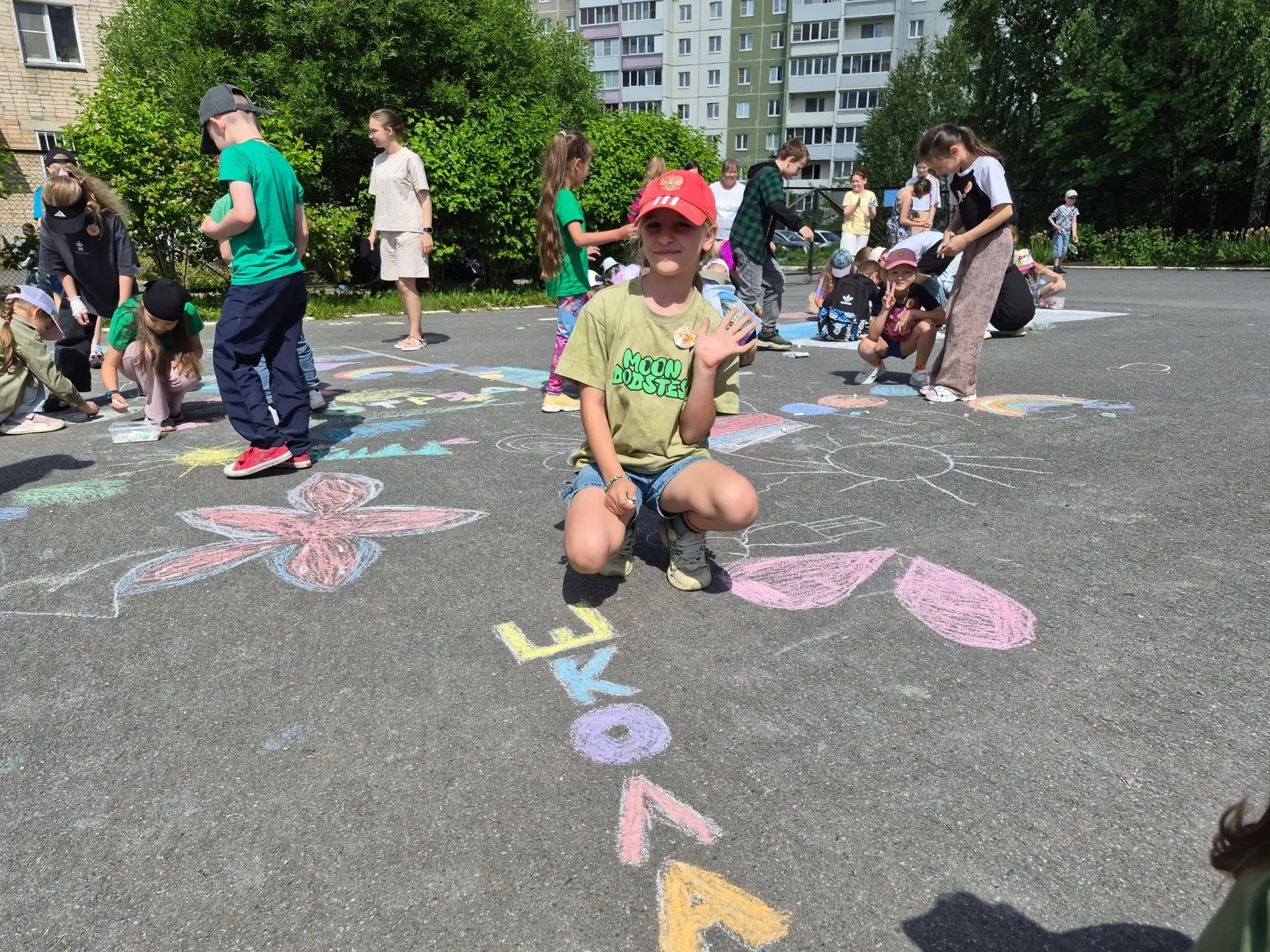 ☀Яркое солнце и яркие идеи на асфальте☀