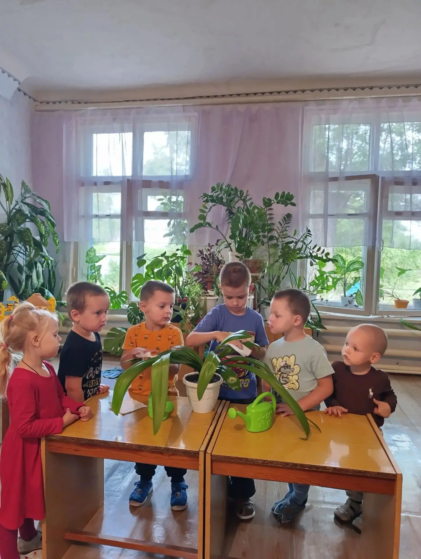 💚Для постоянного общения детей с растениями в нашем детском саду оформлена экологическ...