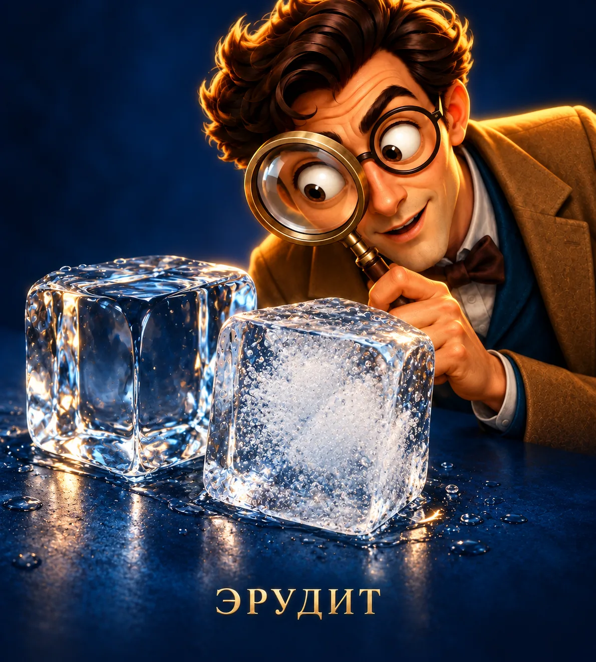 🧊 Вода прозрачная. Почему лёд из неё — мутный?