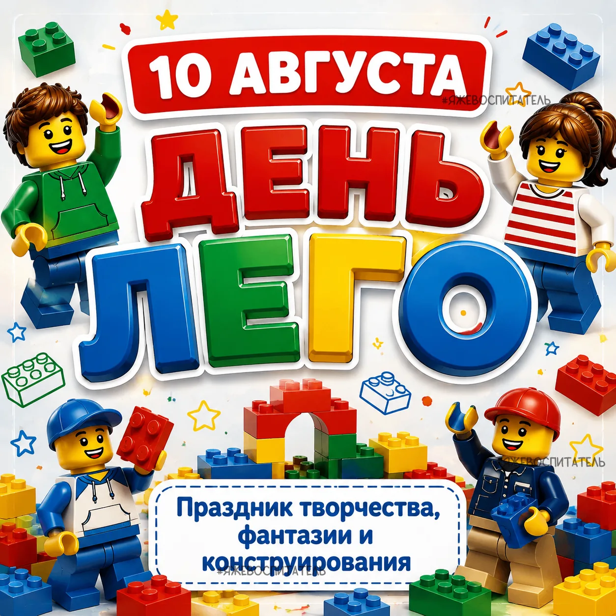 🧱 10 АВГУСТА — ДЕНЬ ЛЕГО!