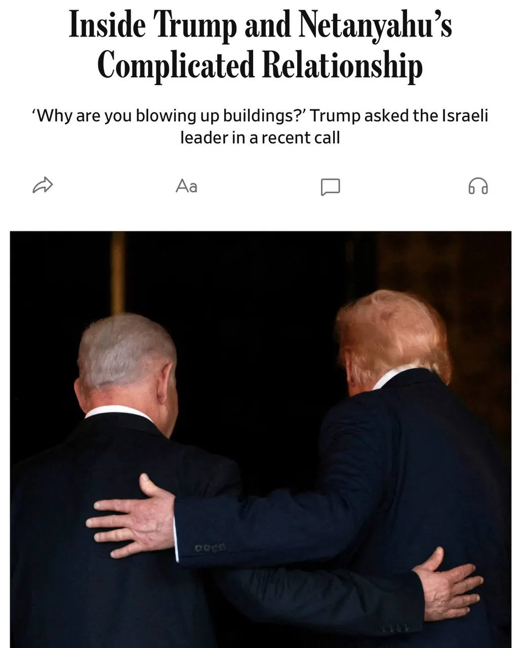 ⚡️Трамп устал от требований Нетаньяху о новых бомбардировках Ирана, — The Wall Street Journal.

По д