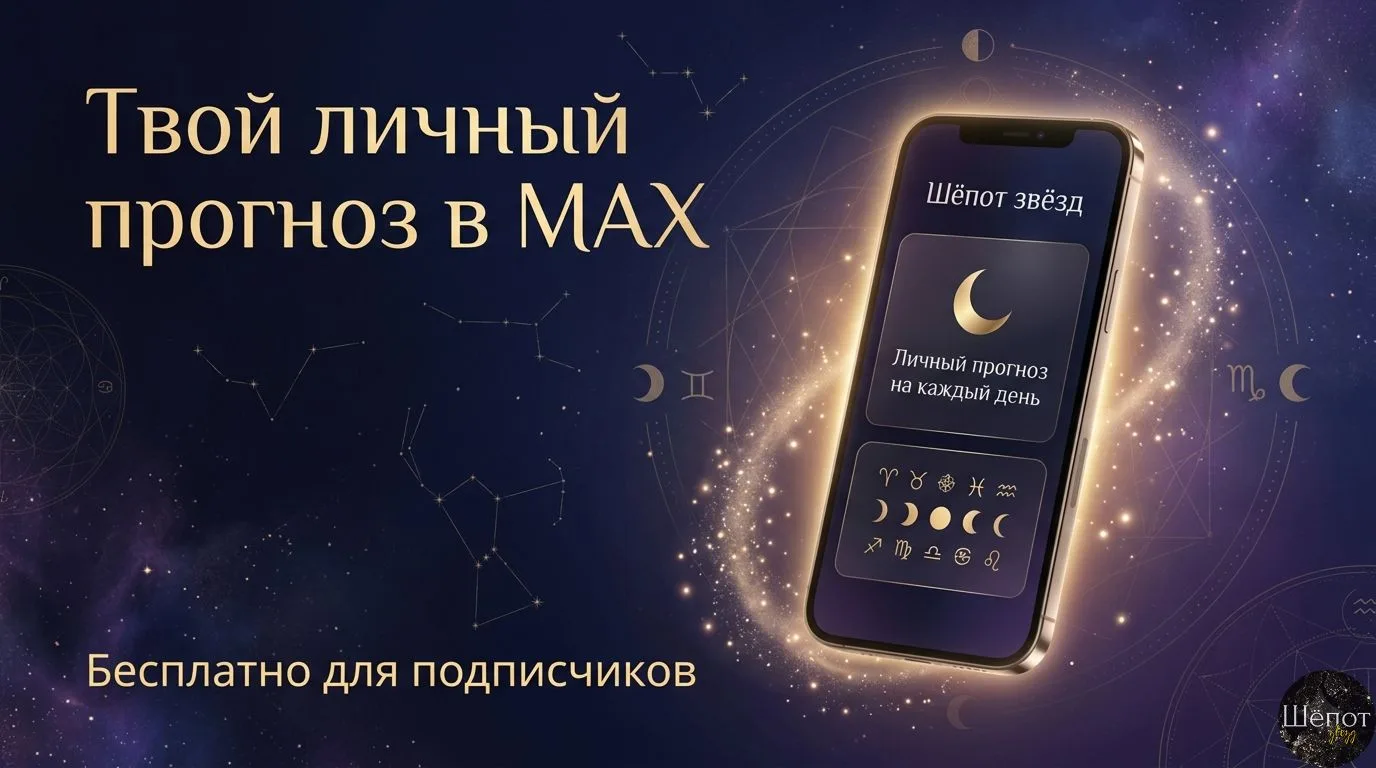 🔮 Бесплатный личный прогноз в MAX — только для подписчиков канала  Звезды уже дают тебе знаки. Пора 