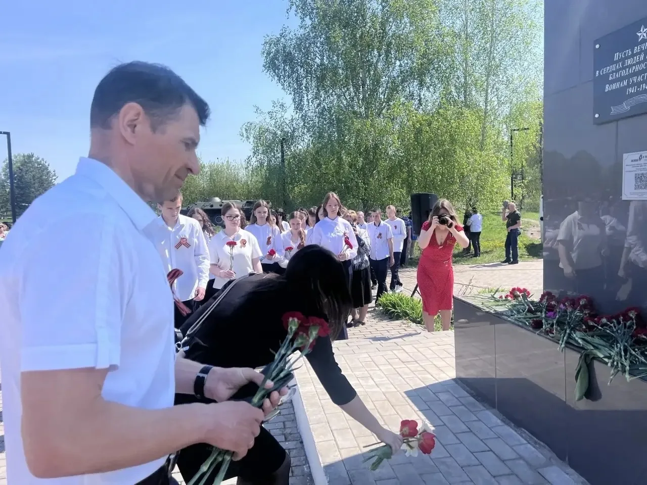 🕊️8 мая в Милославском у мемориального комплекса Памятник землякам-участникам Великой ...