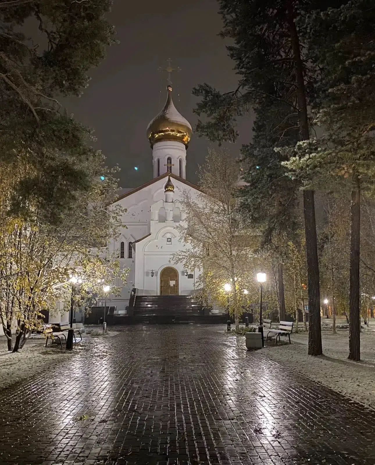 Первый   снег  шелк  травы  перламутром  укроет,