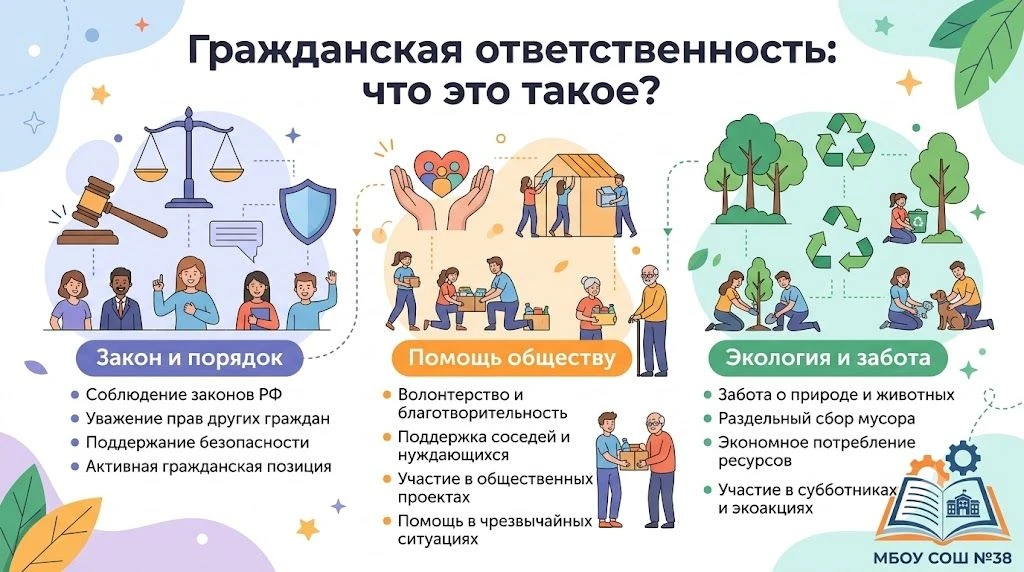 🎓 #ЛетняяШколаЗнаний: что такое гражданская ответственность?

Быть гражданином — это не просто имет
