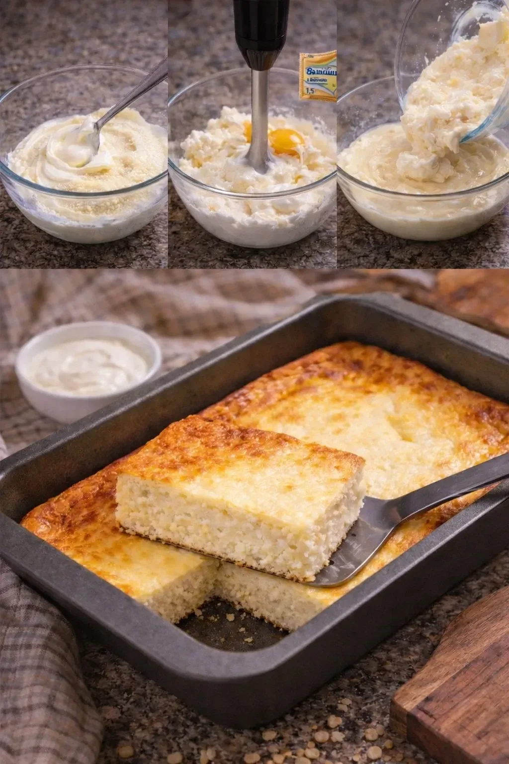 Творожная запеканка с манкой 🥰  Раньше я тратила много времени на жарку целой горы сырников — чтобы 