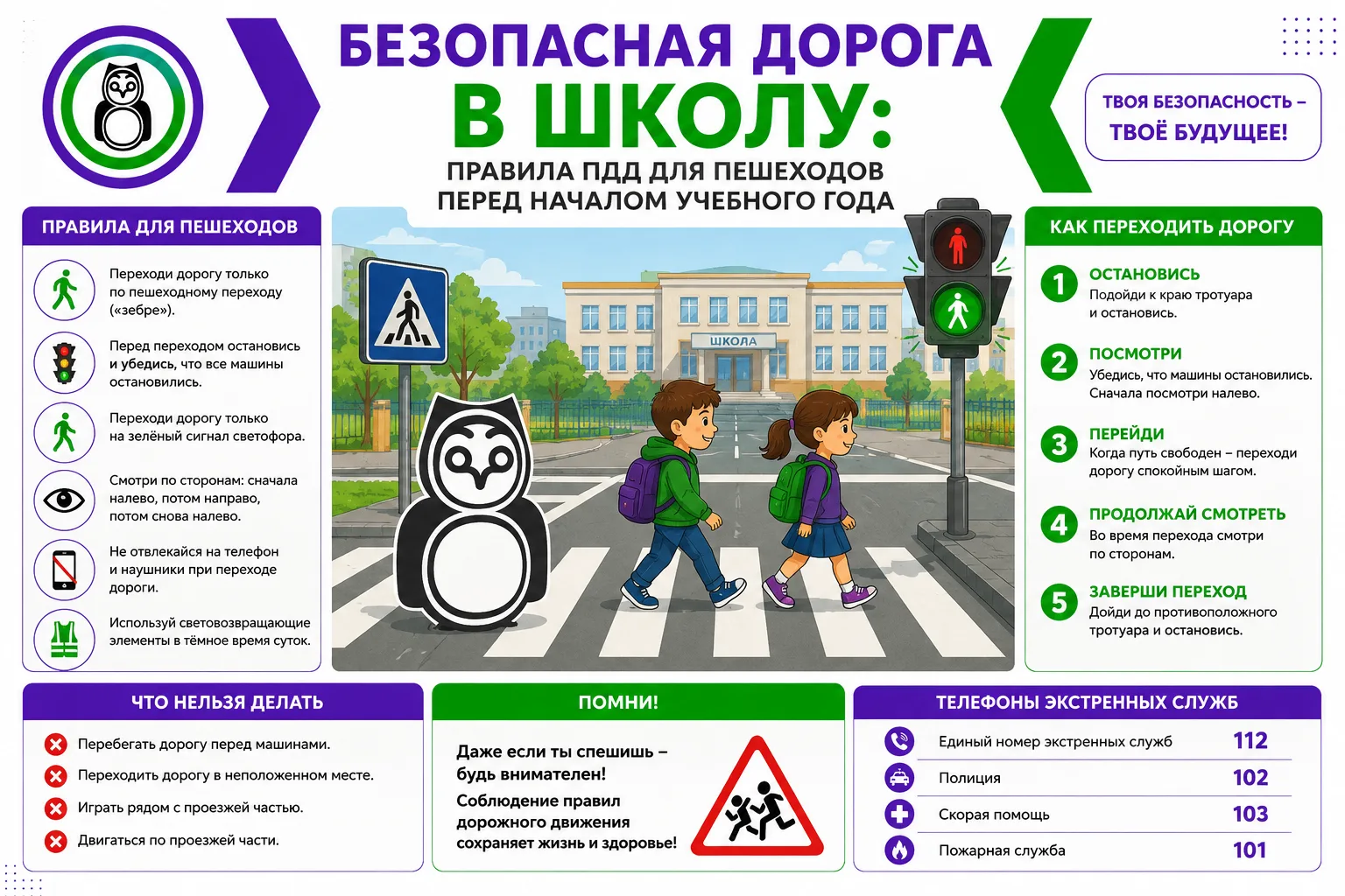 🚸 БЕЗОПАСНАЯ ДОРОГА В ШКОЛУ