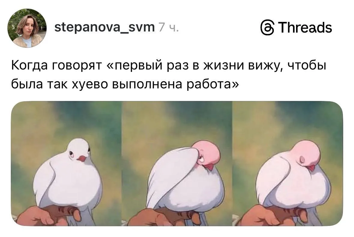 😁Такого уровня похвалы удаётся добиться далеко не каждому.