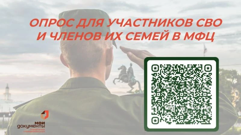 📊  Во всех МФЦ Пензенской области запущен опрос для участников специальной военной операции (СВО) и
