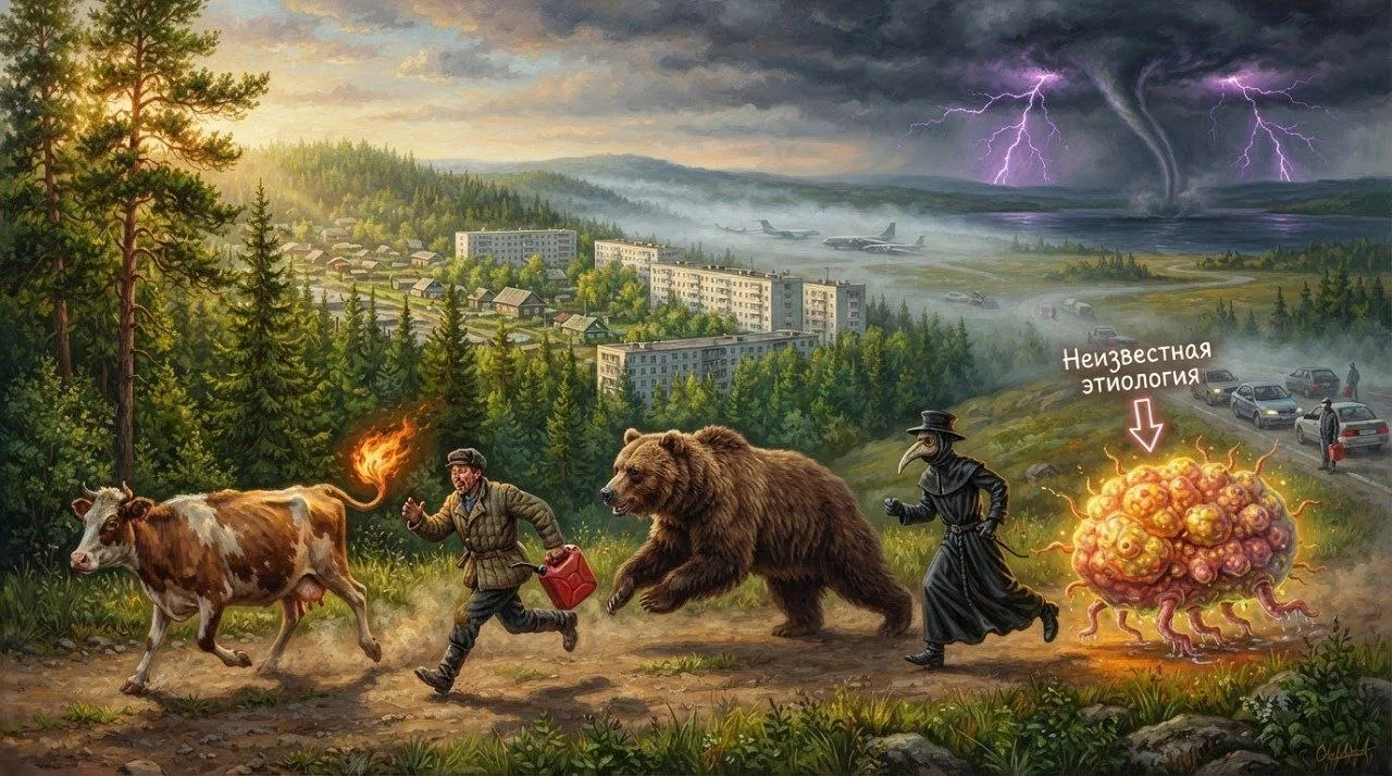 Чума сдалась быстрее, чем ранее медведи, бензиновый кризис и прочее. С "узелковым дерма...