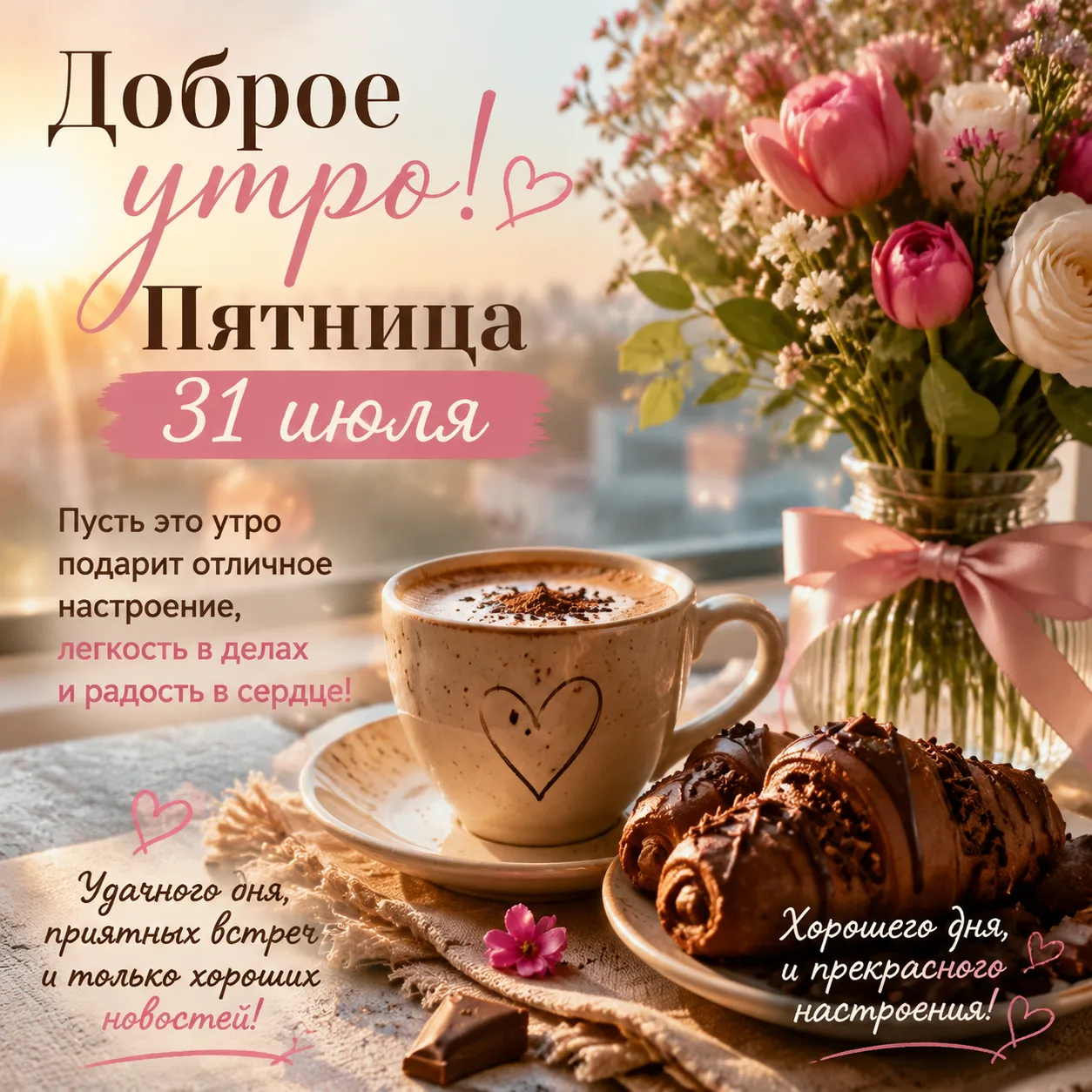 ☀️ Доброе утро, дорогие друзья!

Сегодня пятница, а значит, неделя подходит к своему яркому завершен