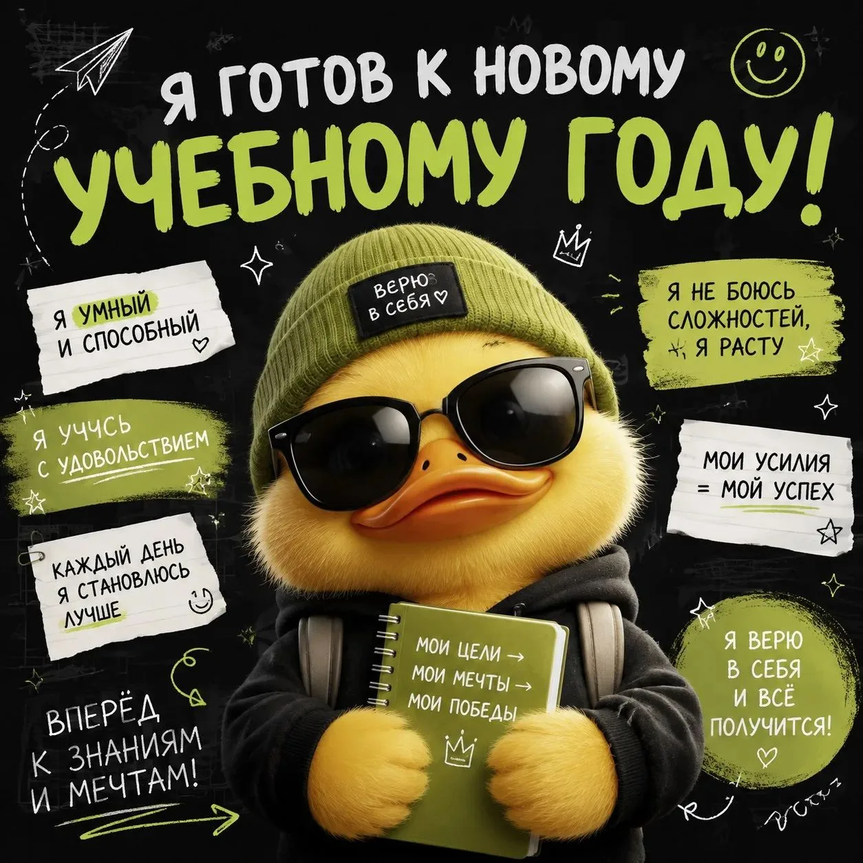 Не грусти по лету — настраивайся на успех! 🌞📚