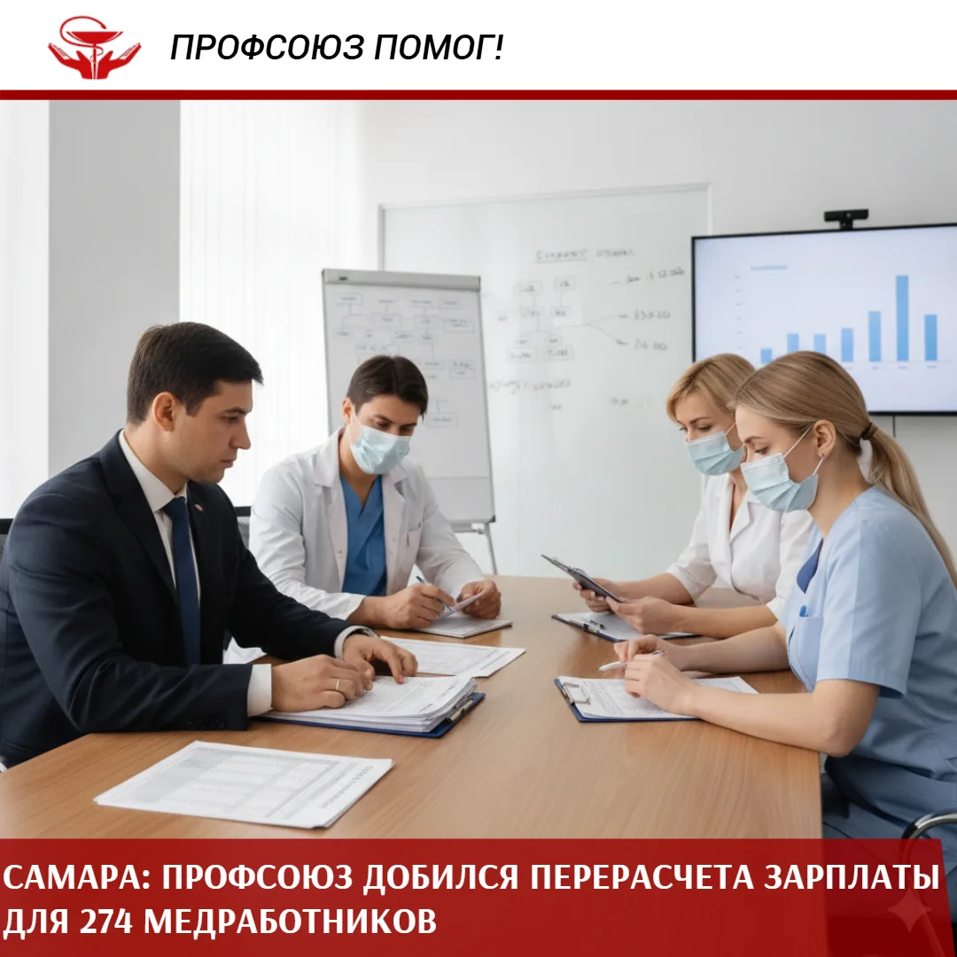 Что случилось?

📢Проверка, проведенная Профсоюзом в одном из учреждений здравоохранения Самарской о