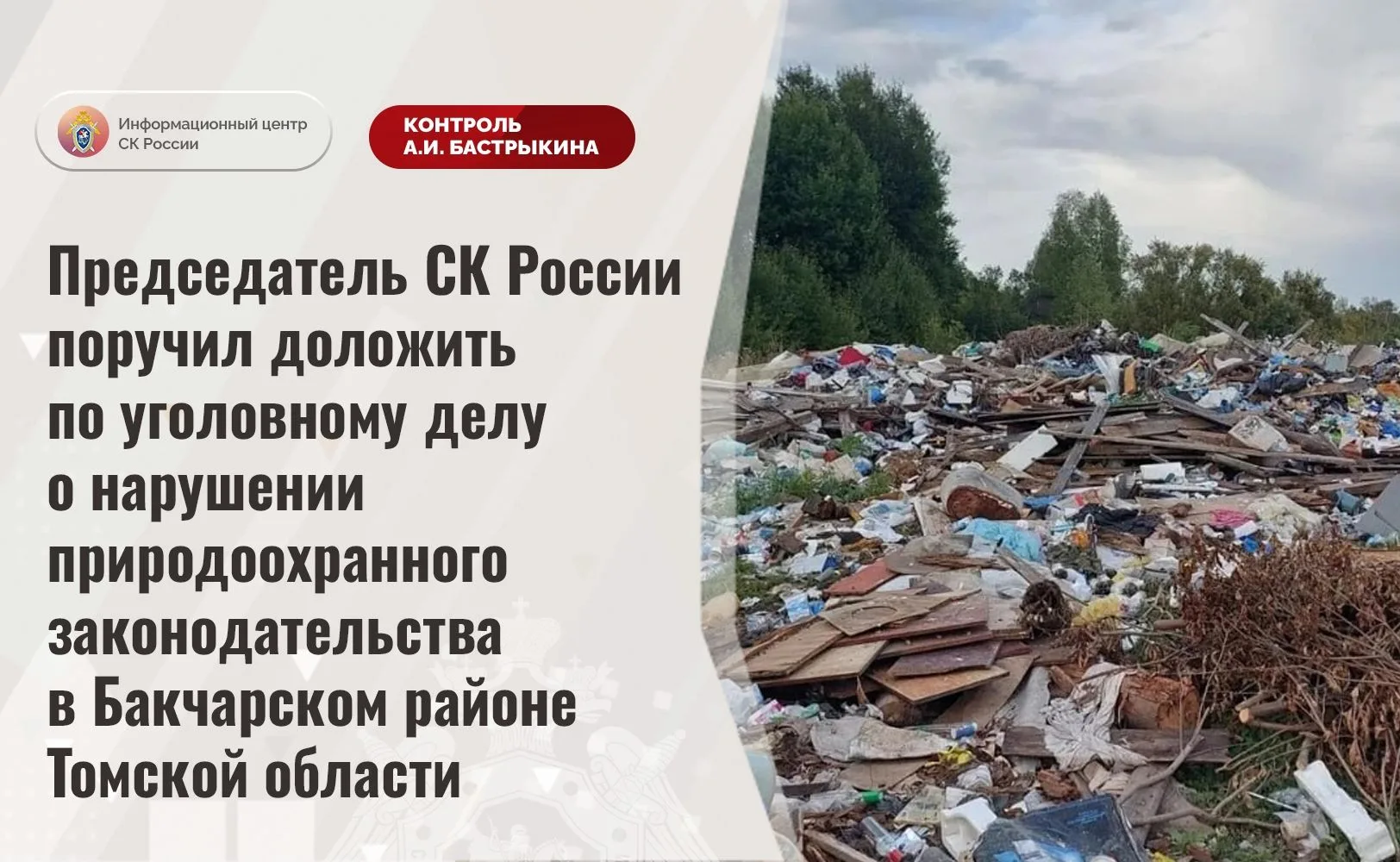 Бастрыкин поручил доложить. По сигналу Народного фронта о гигантской свалке в Вавиловке...