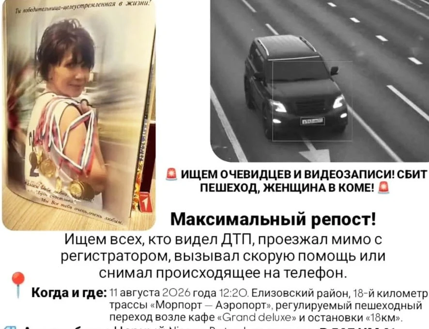 В Елизовском районе умерла женщина, сбитая на переходе