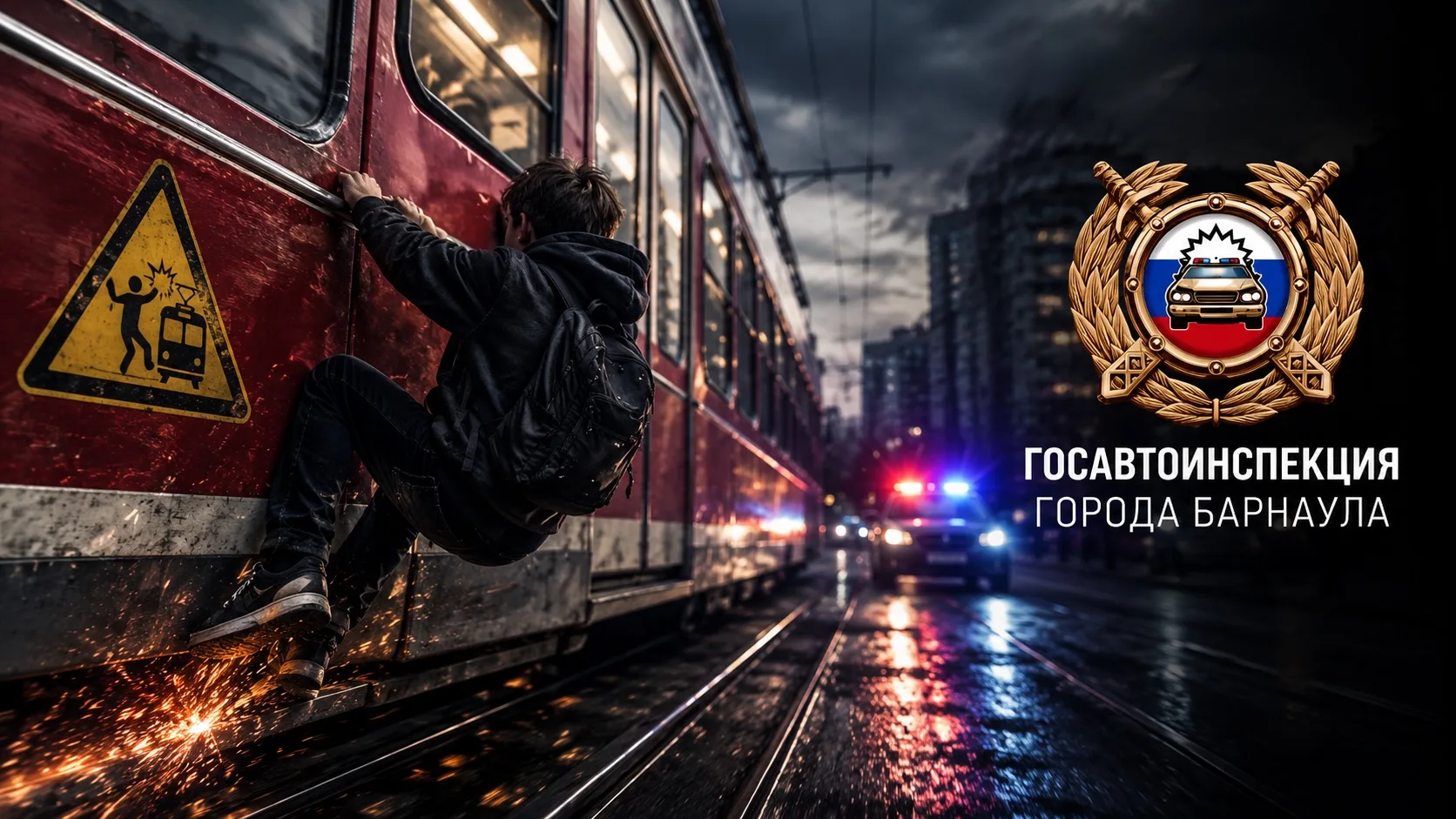 💀 ЗАЦЕПИНГ — ИГРА СО СМЕРТЬЮ: в Барнауле сотрудники Госавтоинспекции остановили опасну...