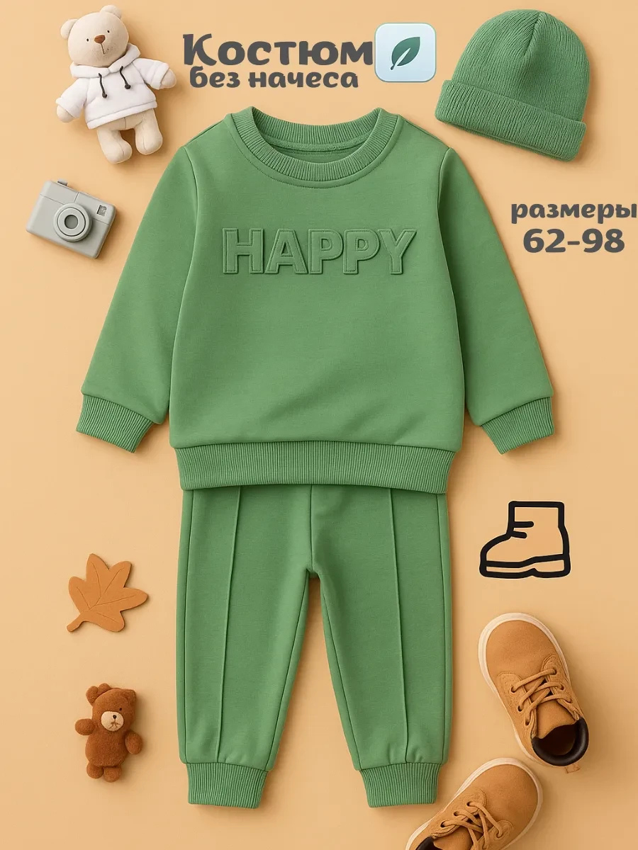 ⚡️ Костюм детский одежда спортивная и для новорожденных, Boombari kids