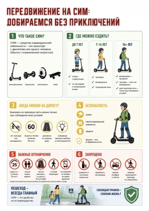 🛴Где можно ездить на самокате?
С наступлением теплого сезона на улицах становится больше средств ин