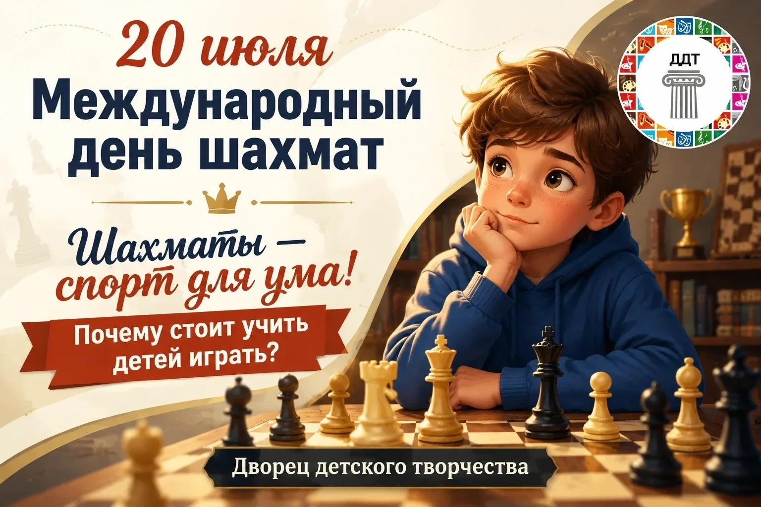♟️ Шахматы — спорт для ума! Почему стоит учить детей играть? ♟️

Шахматы — это не просто игра, а нас