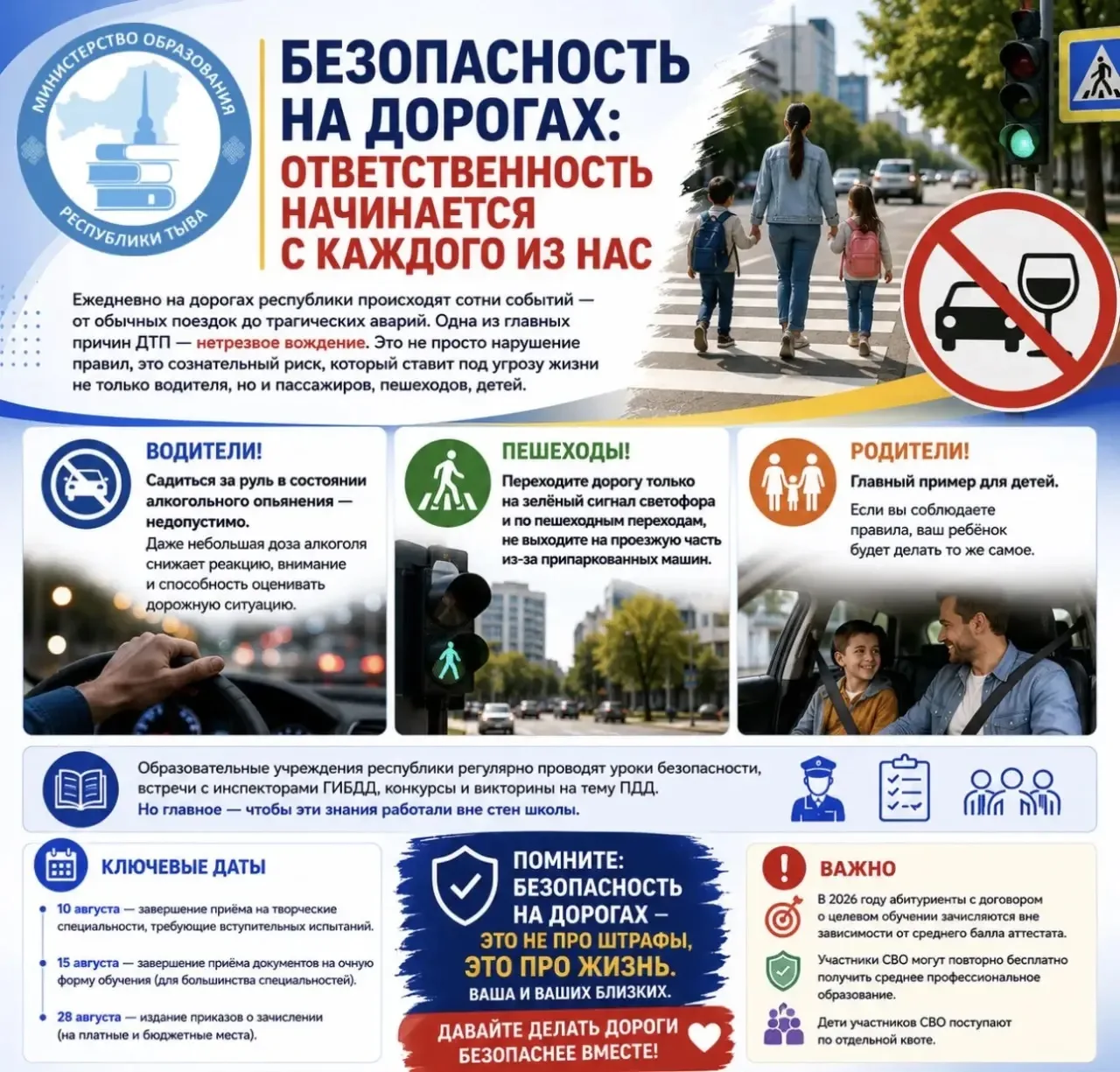 🚦 Безопасность на дорогах: ответственность начинается с каждого из нас