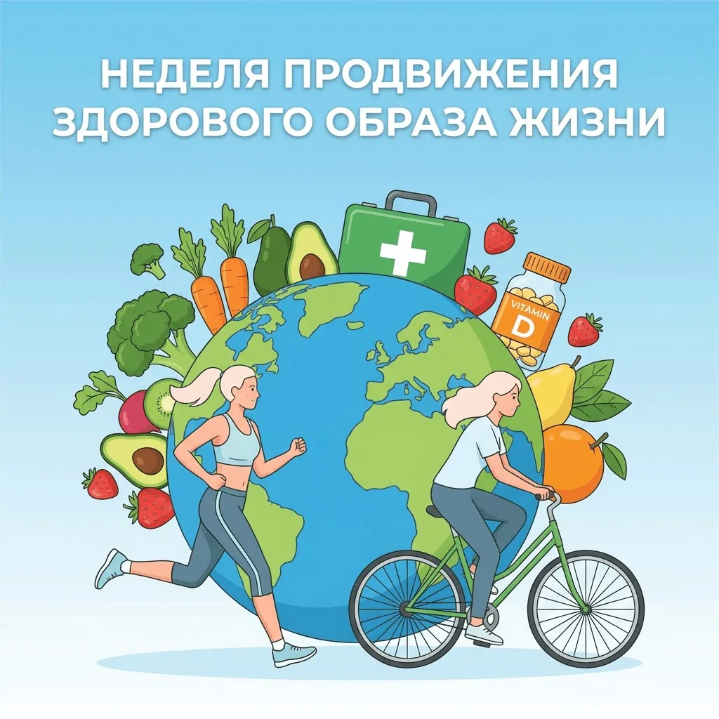 С 6 по 12 апреля в России проходит Неделя продвижения здорового образа жизни 🏃‍♀️🥗