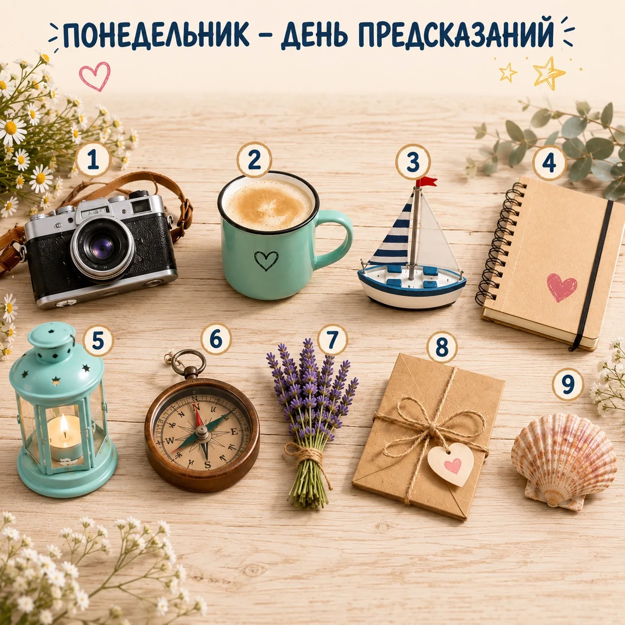 🔮 Понедельник — День волшебных предсказаний

✨ Новая неделя — новые возможности!

Сегодня предлагае