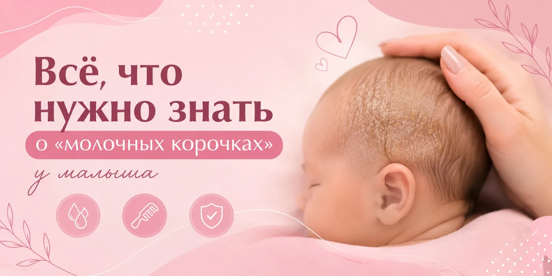 Корочки - это себорейный дерматит или гнейс.