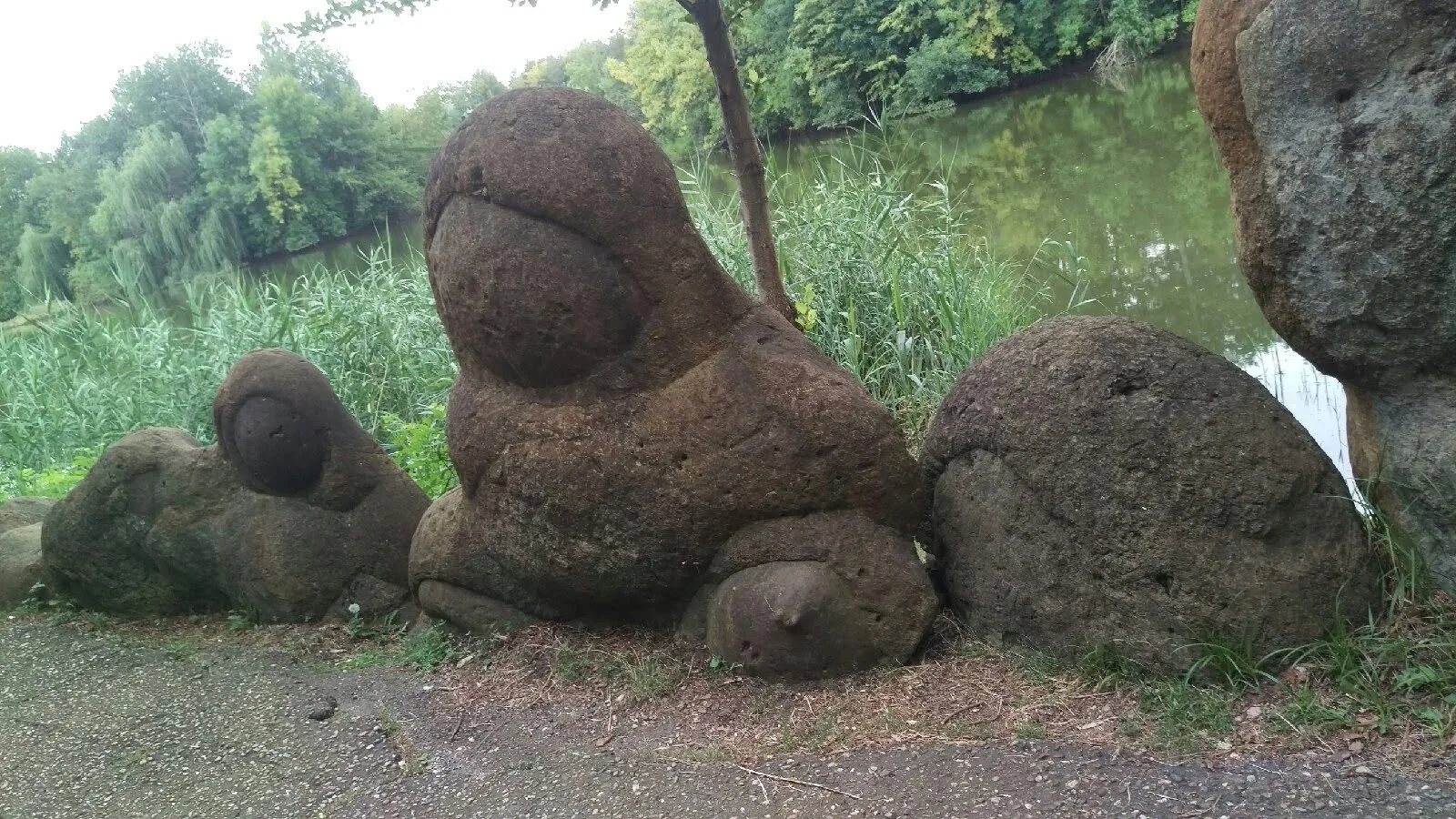 Сад камней (дендрологический парк и музей камней) находится в посёлке Гончарка Гиагинск...