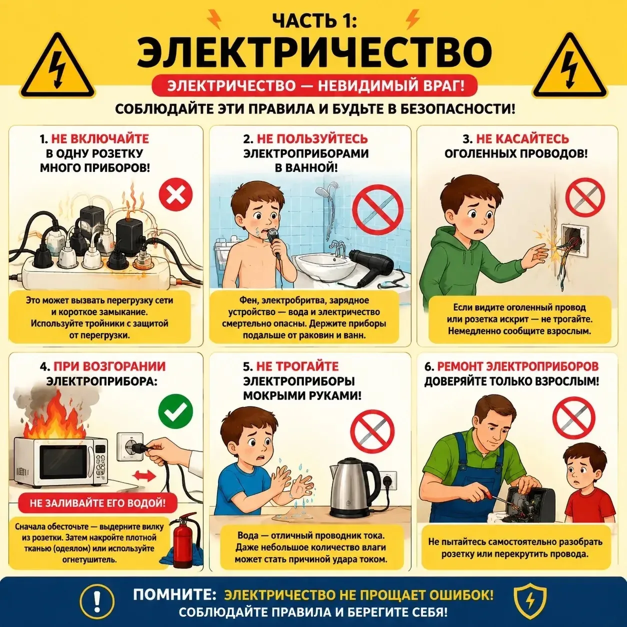 🏠 «БЕЗОПАСНОСТЬ ДОМА» — ЭЛЕКТРИЧЕСТВО, ГАЗ, ЛЕКАРСТВА И БЫТОВАЯ ХИМИЯ