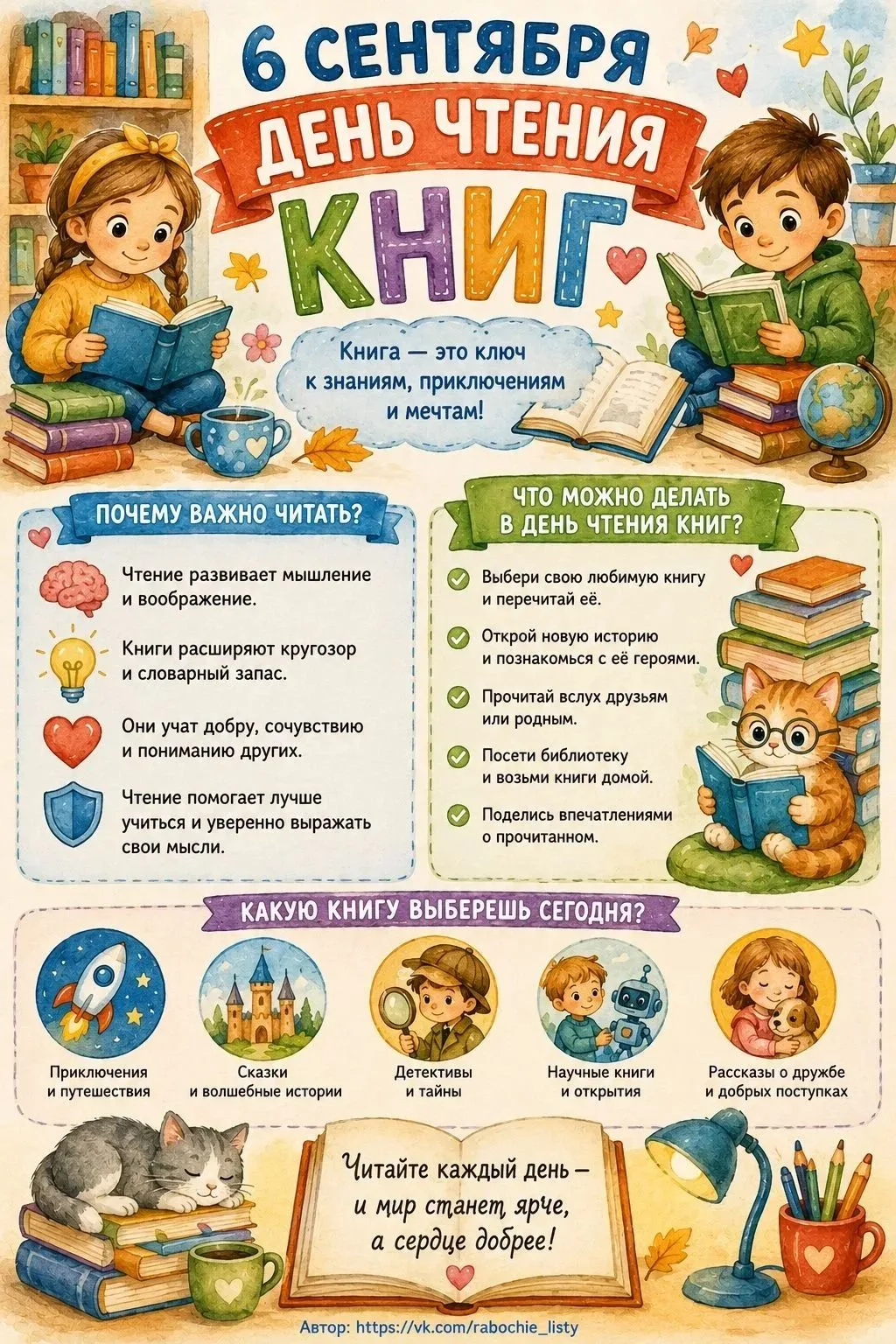 📚 Начинаем  ежегодную акцию «Осень с книгой»! 📖🍂