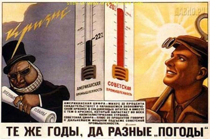 На черном термометре написано «Темпы развития американской промышленности», которые, су...