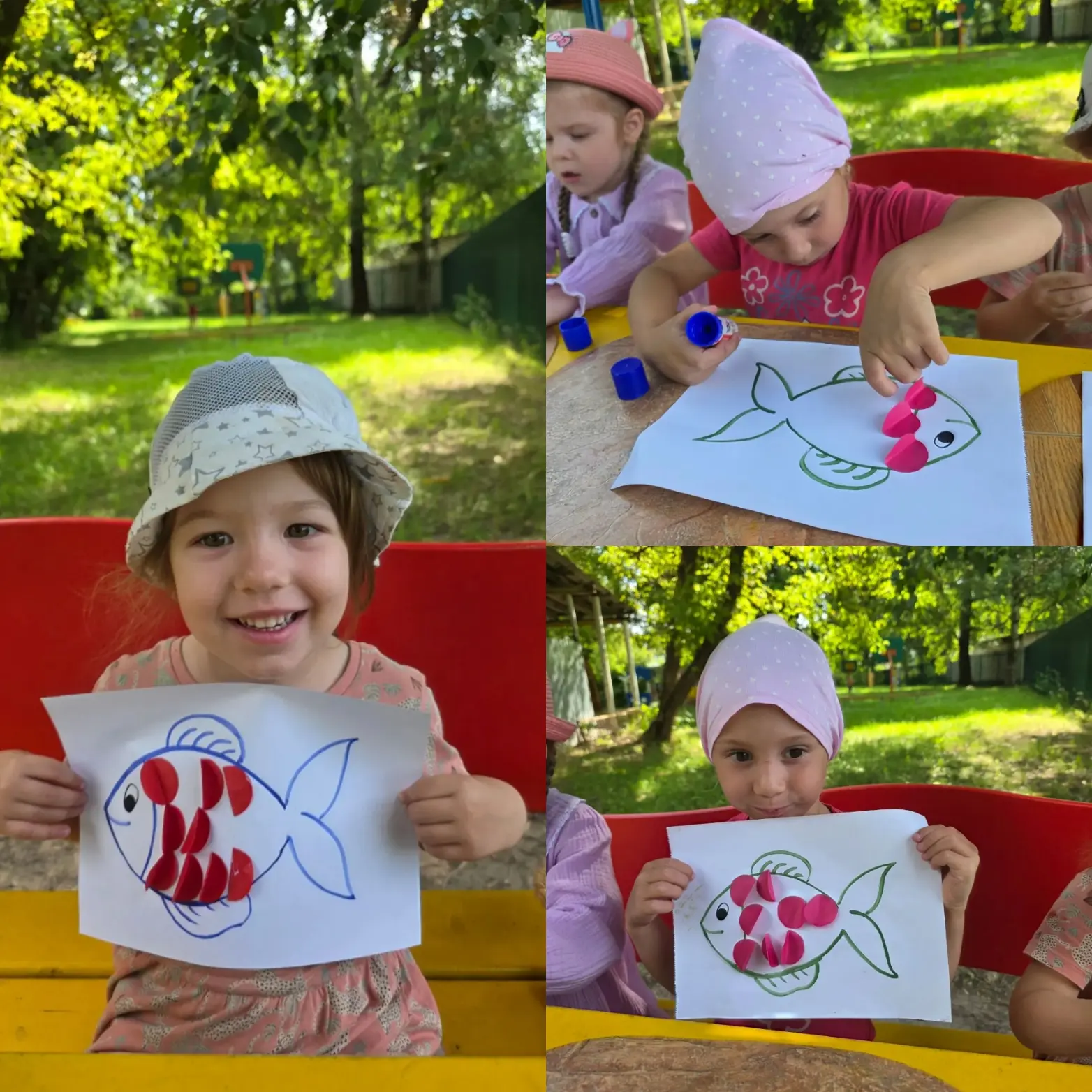 🎉 Творческий день в группе «Солнышко»! 🎉

🐠Сегодня на прогулке ребята стали настоящими художникам