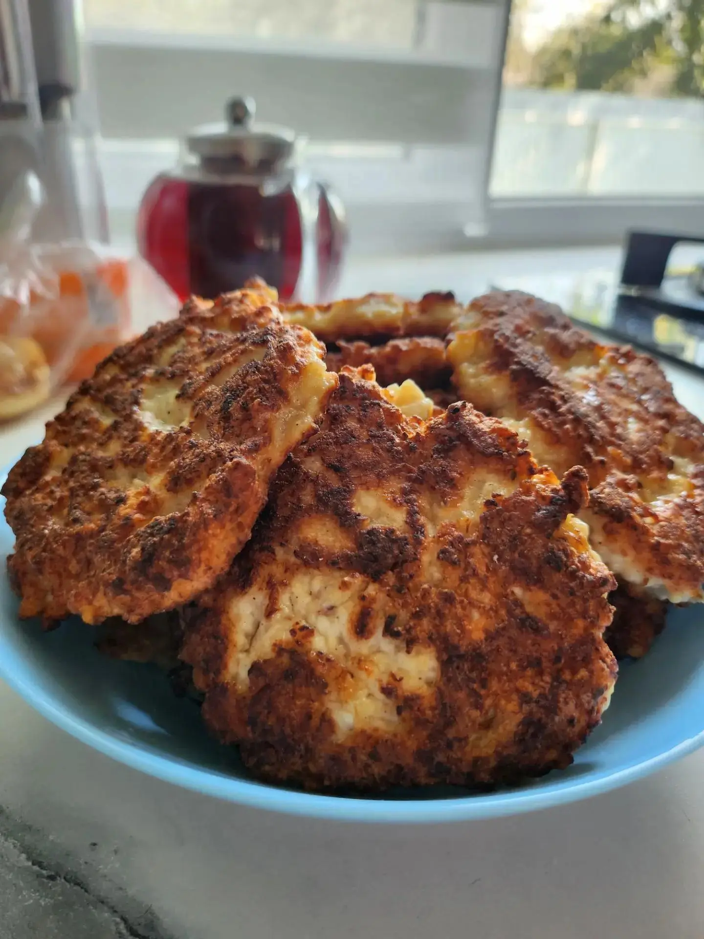 Рубленные куриные оладьи