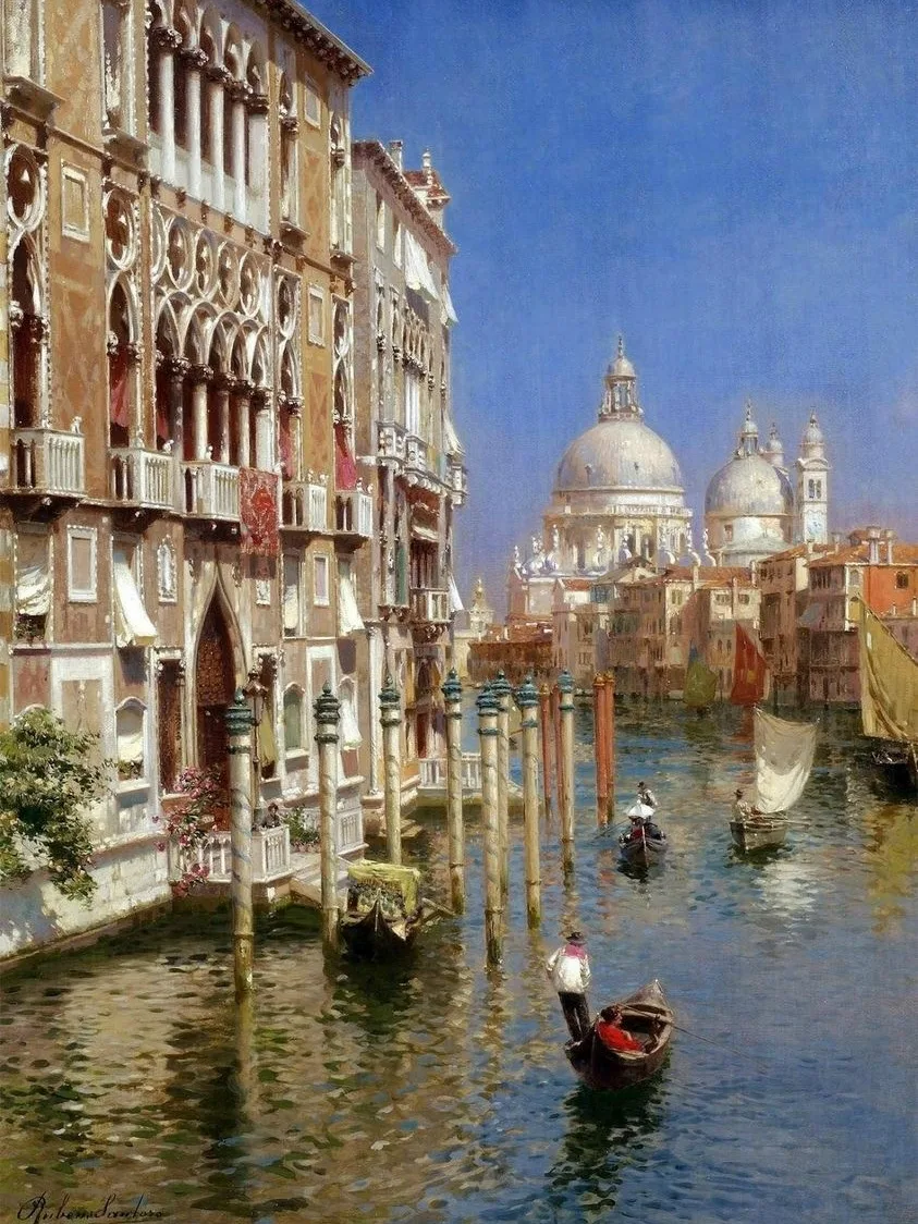 Художник Rubens Santoro (1859-1941).