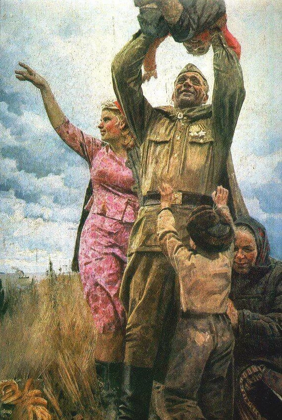 С Днём Победы! Великое счастье жить, растить наших детей было отвоевано нашими дедушкам...