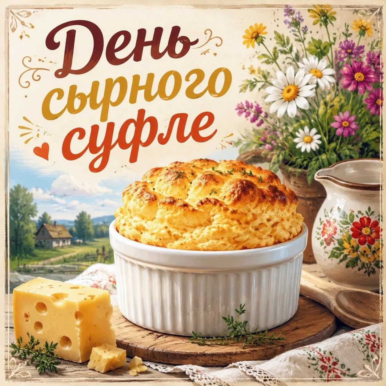 🧀 18 мая — День сырного суфле  Этот вкусный гастрономический праздник посвящён одному из самых изыск