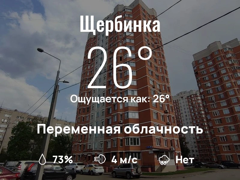 Что с погодой в Щербинке?