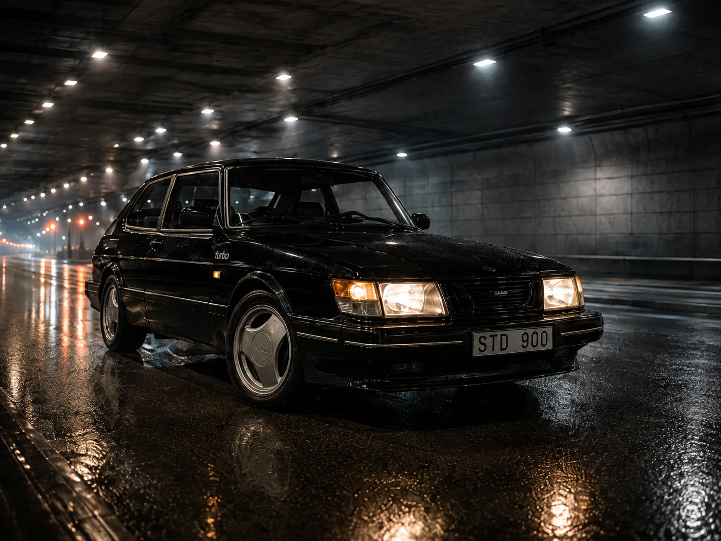 Saab 900 Turbo Aero — Black