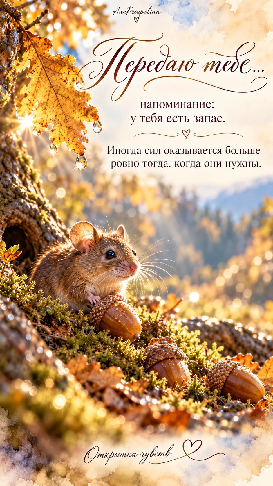 ❤️ Иногда жизнь становится просторнее не тогда, когда мы стараемся удержать всё сразу, ...