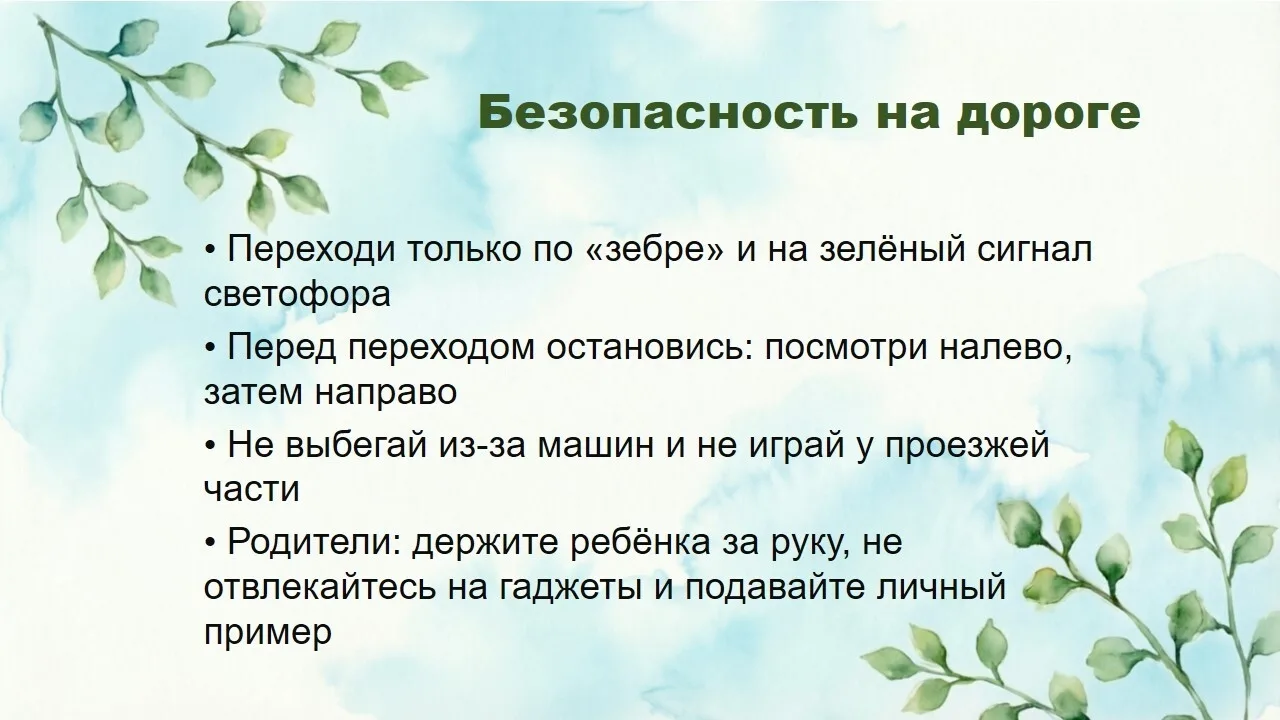 Весна и лето – время активных прогулок! Как сделать их безопасными?