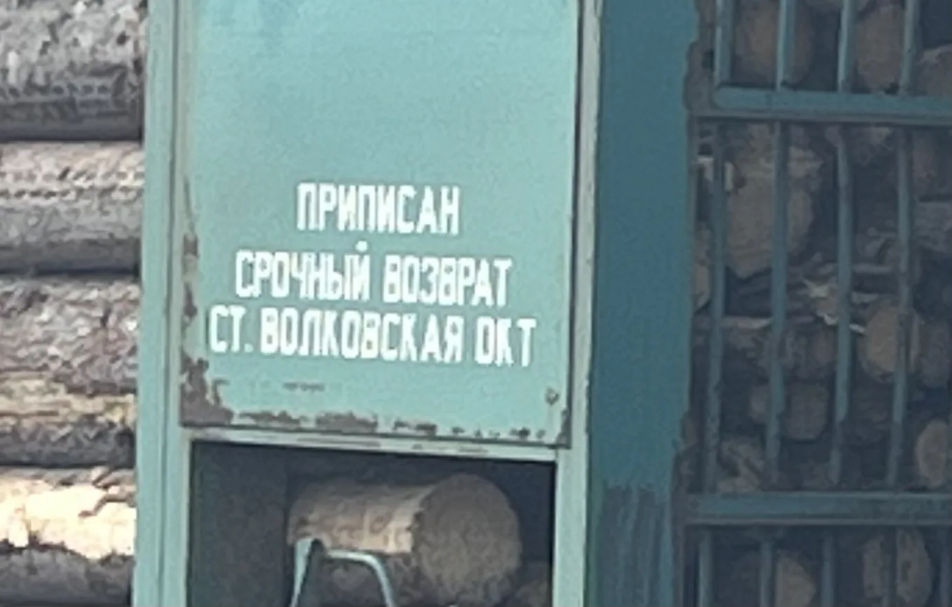 Заметил, что на некоторых жд-вагонах есть приписка станции Волковская. Везут лес.