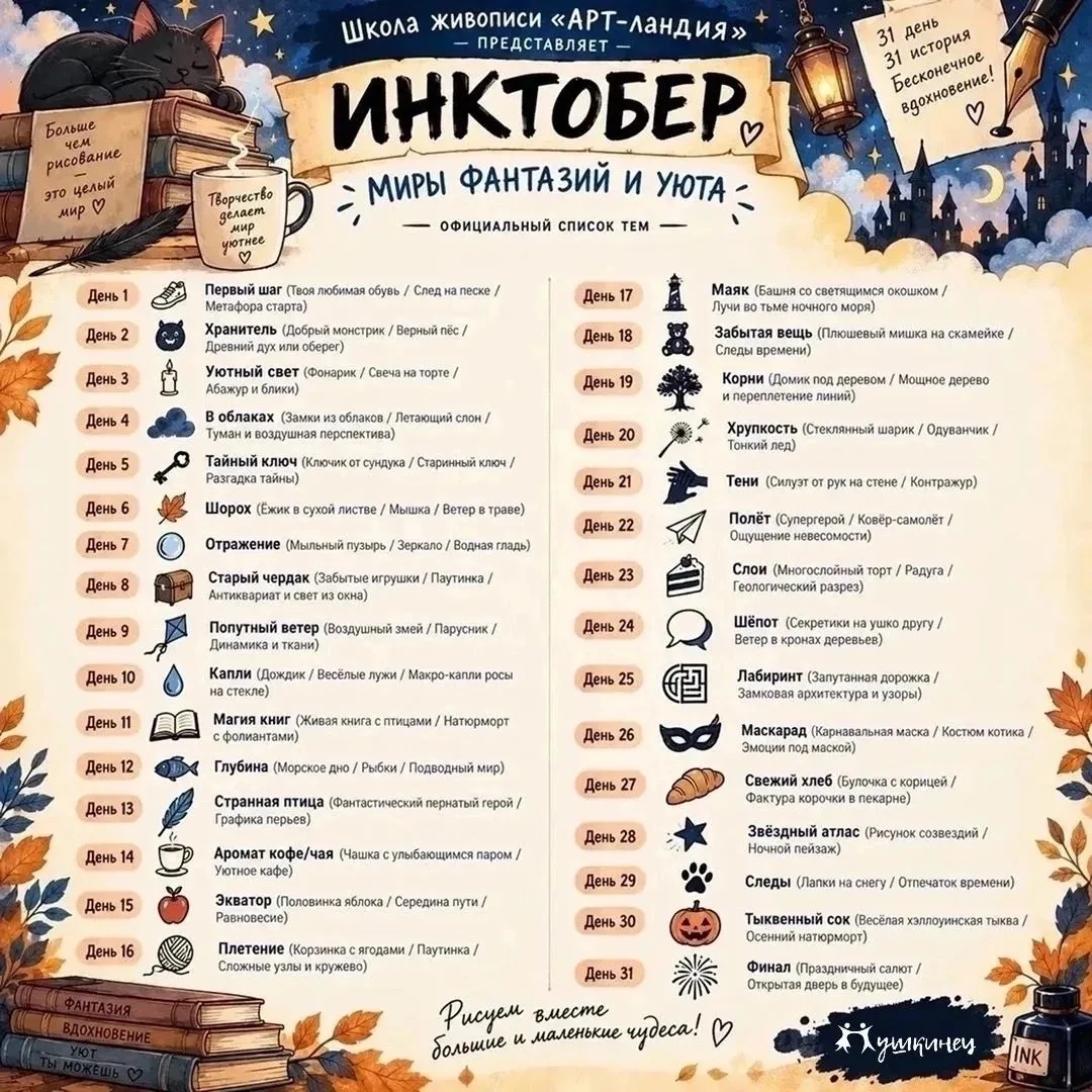 🍂 Октябрьский АРТ-прорыв: ПМК «Исток» запускает собственный Инктобер в "АРТ-ландии"!