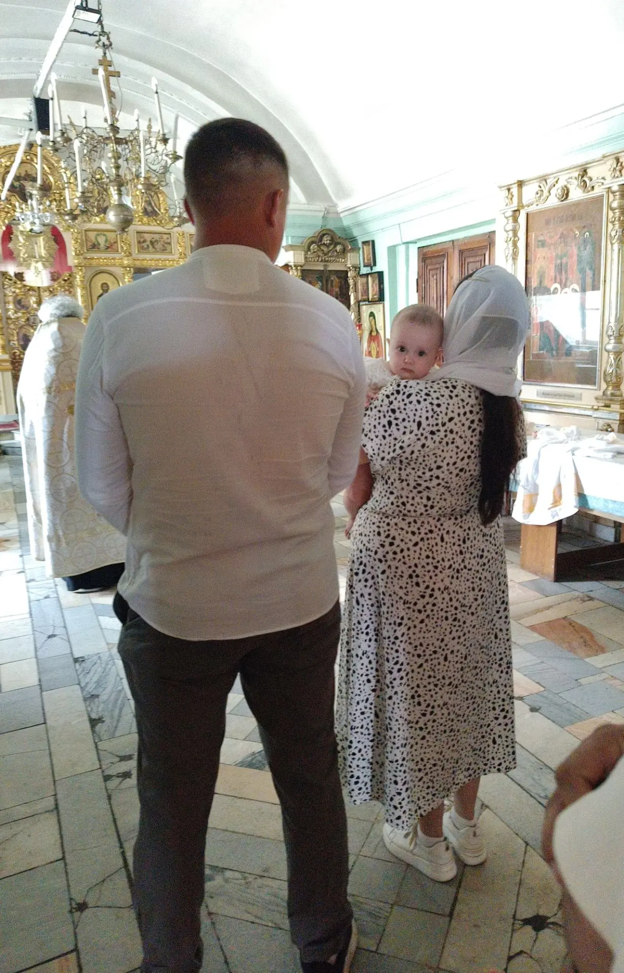 Крещение моей племянницы Варвары Никитичны. Она и Мамина и Папина, не могу определиться...