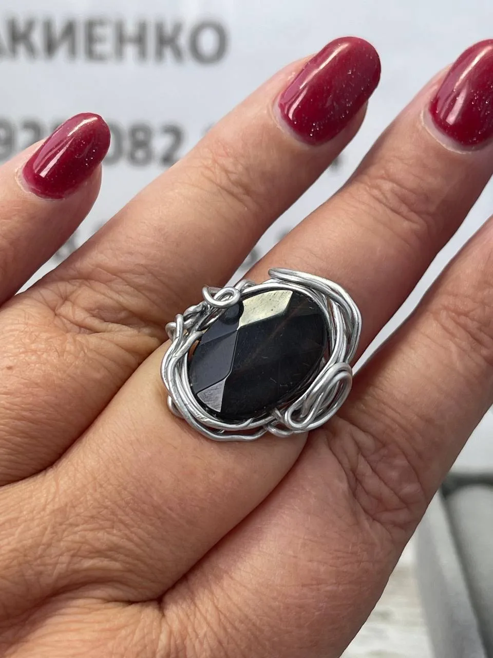 Кольцо серебро 925